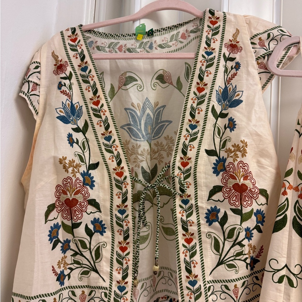 FARM Rio Multicolor Embroidered Maxi Dress - Picture 2 of 8